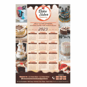 Calendarios Publicitarios Modelo 8 (100 und)