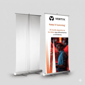 Banner con Roll Screen Publicitario | Display Retráctil para Eventos y Empresas