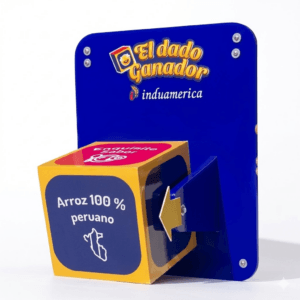 Dado Giratorio con Base Personalizado | Juego Publicitario para Activaciones BTL y Eventos